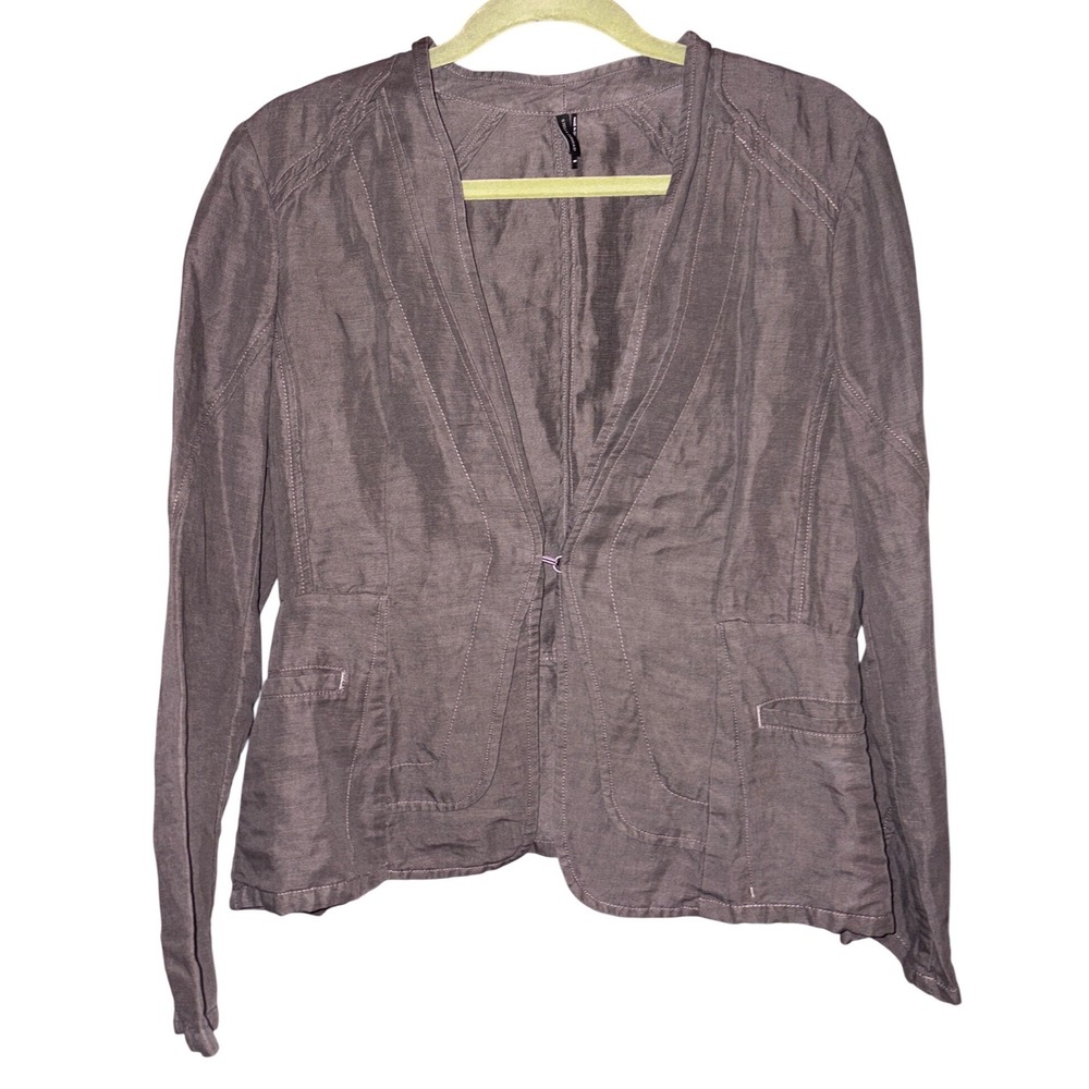 Stella Carakasi Director's‎ Cut Jacket Gray Hemp Tencel Blazer L